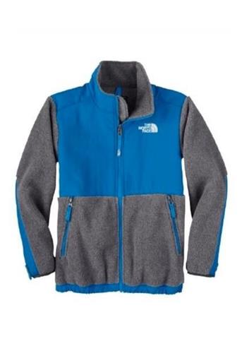 2010 Boys Denali Jacket (Charcoal Grey/Insane Blue) - Closeout