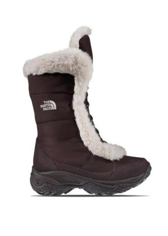 Girls Nuptse Fur (Demitasse Brown/Coffee Brown)