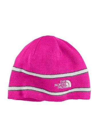 Youth TNF Logo Beanie (Fusion Pink/TNF White)
