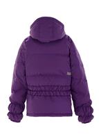 Girls Allure Down Puffy Jacket (Plumberry) - Back View                                                                                                                                             
