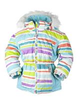 Girls Harmony Jacket (Stripecicle Print) - Obermeyer Girls Harmony Jacket (Stripecicle Print) Studio