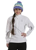 Girls Flicker Fleece T-Neck (White) - Girls Flicker Fleece T-Neck (White)