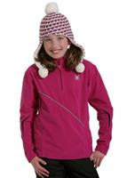 Girls Flicker Fleece T-Neck (Fuchsia) - 'Girls Flicker Fleece T-Neck (Fuchsia)