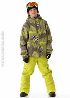 Boys Camotooth Insulated Jacket (Army) - Alt. View                                                                                                                                             