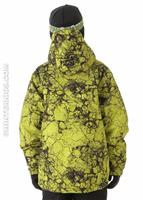 Boys Mannual Cracked Insulated Jacket (Acid) - Back View