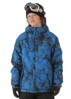 Boys Mannual Cracked Insulated Jacket (Blue) - 'Boys Mannual Cracked Insulated Jacket (Blue)