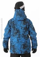 Boys Mannual Cracked Insulated Jacket (Blue) - Back View