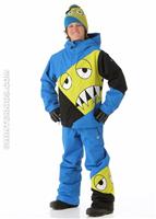 Boys Snaggleface Insulated Jacket (Blue) - Alt. View