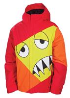 Boys Snaggleface Insulated Jacket (Orange) - Studio Shot