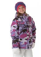 Girls Courtney Insulated Jacket (Violet Camo Reef) - Girls Courtney Insulated Jacket (Violet Camo Reef)