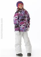 Girls Courtney Insulated Jacket (Violet Camo Reef) - Alt. View