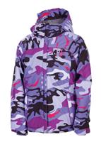 Girls Courtney Insulated Jacket (Violet Camo Reef) - Studio Shot