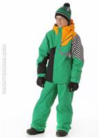 Boys Ace Insulated Jacket (Poison) - Alt. View
