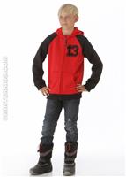 Boys Bonded Hoodie (Burn) - Alt. View