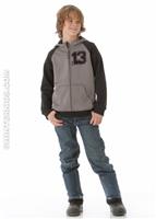 Boys Bonded Hoodie (Shady) - Alt. View