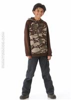 Boys Bonded Hoodie (Trooper Camo) - Alt. View