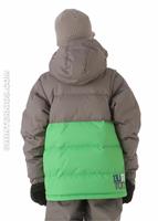Boys Indie Down Jacket (Snooker/Jet Pack) - Back View