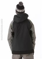 Boys Repel Jacket (True Black/Jet Pack) - Back View