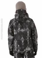Boys TWC Warm N Friendly Jacket (True Black Diamond Watercolor) - Back View                                                                                                                                             