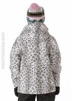Girls Hart Jacket (Winter Cat Print) - Back View