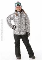 Girls Hart Jacket (Winter Cat Print) - Alt. View