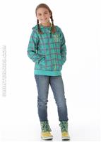 Girls Scoop Hoodie (Paradise Punkstar Plaid) - Alt. View                                                                                                                                             