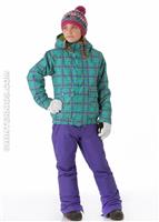 Girls Twist Bomber Jacket (Paradise Punkstar Plaid) - Alt. View