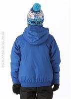 Girls Twist Bomber Jacket (Sapphire) - Back View