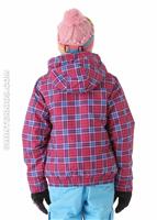 Girls Twist Bomber Jacket (Tart Punkstar Plaid) - Back View