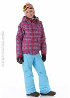 Girls Twist Bomber Jacket (Tart Punkstar Plaid) - Alt. View