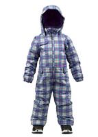 Girls Minishred Illusion One Piece (Bright White Punkstar Plaid) - Girls Minishred Illusion One Piece (Bright White Punkstar Plaid)