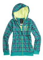 Girls Scoop Hoodie (Paradise Punkstar Plaid) - Studio Shot                                                                                                                                           