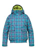 Girls Twist Bomber Jacket (Paradise Punkstar Plaid) - Studio Shot