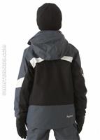 Boys Bugaboo 3-in-1 Jacket (Black/Mystery/Sea Salt) - Back View