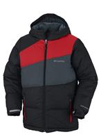 Boys Mash Up Puffer Jacket (Black/Bright Red/Mystery) - Boys Mash Up Puffer Jacket (Black/Bright Red/Mystery)