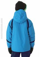 Boys Renegade Warmth Jacket (Compass Blue/Collegiate Navy) - Back View