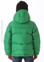 Boys Space Heater II Jacket (Fuse Green/Compass Blue) - Back View