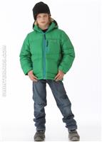 Boys Space Heater II Jacket (Fuse Green/Compass Blue) - Alt. View