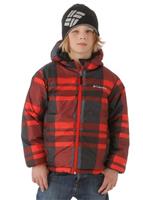 Boys Starstride Reversible Jacket (Black/Bright Red Plaid) - Boys Starstride Reversible Jacket (Black/Bright Red Plaid)