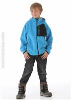 Boys Thermorator Hoodie (Compass Blue/Black) - Alt. View