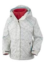 Girls Bugaboo 3-in-1 Jacket (Sea Salt Print/Afterglow) - Studio Shot