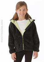 Girls Cozy Cutie Hoodie (Black) - Alternative View
