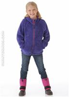 Girls Cozy Cutie Hoodie (Light Grape) - Alt. View