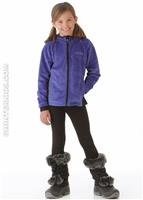 Girls Lush Plush Hoodie (Light Grape) - Alt. View