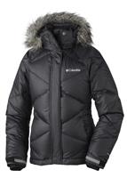 Girls Mini Lay D Down Puffer (Black) - Studio Shot