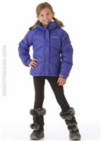 Girls Mini Lay D Down Puffer (Light Grape) - Alt. View