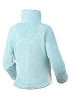 Girls Pearl Plush Full Zip (Clear Blue/Sea Salt) - Back View