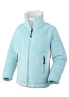 Girls Pearl Plush Full Zip (Clear Blue/Sea Salt) - Studio Shot