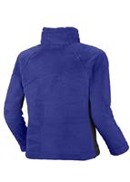 Girls Pearl Plush Full Zip (Light Grape/Black) - Back View