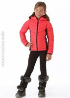 Girls Hybrid Powder Lite Puffer (Afterglow Pink) - Alt. View
